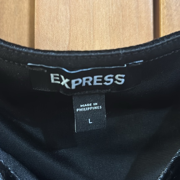 Black Velvet Ling Sleeve Shirt Size Large - Picture 2 of 3